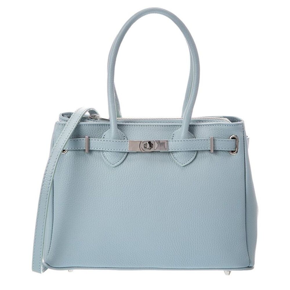 Italian Leather Charlotte Leather Top Handle Bag